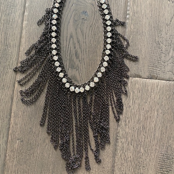 Vintage Crystal Chain Necklace Burning Man Goddess - Picture 2 of 4